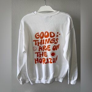Gildan “Good Things are on the Horizon” Cricketed Crewneck